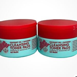 Sheer Melon Cleansing Toner Pads w/Coconut Oil & Glycerin Set Of 2, 40 Pads Each